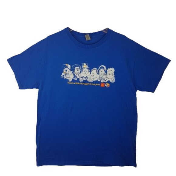2023 McDONALDS McNugget Buddies Tee Shirt Large US L Blue Unisex Men Women Kids - Picture 16 of 16